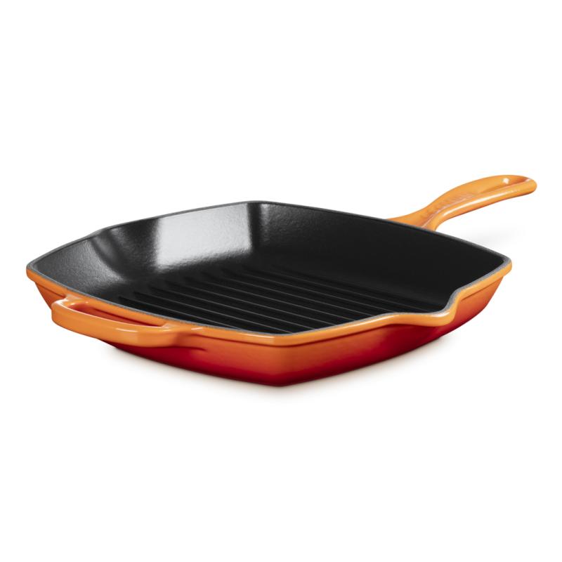 Le Creuset Signature Square Grill Pan 26cm oven red (20183260900422)