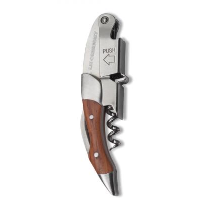 Le Creuset Waiters Knife Corkscrew WT-110 WT110 wood stainless steel grey brown (59814012205274)