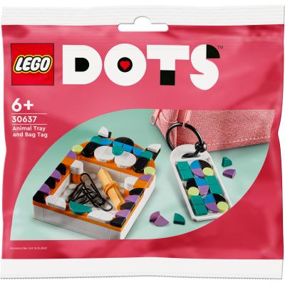 LEGO Dots Polybag-Tier-Ablageschale PolybagTierAblageschale &amp; Taschenanhänger(30637)