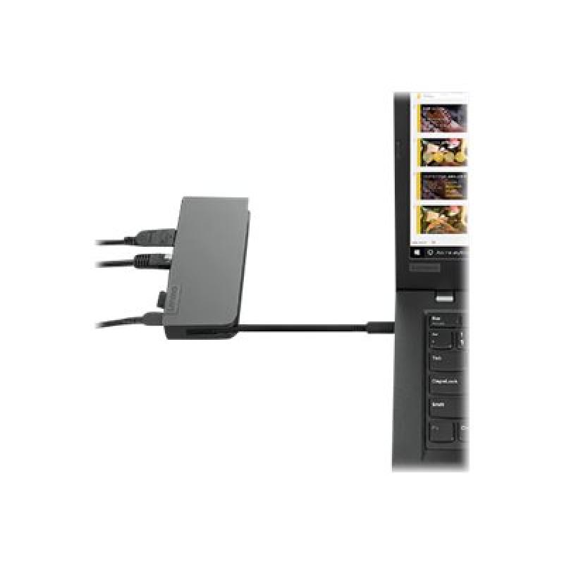 Lenovo ThinkPad Powered USB-C USBC Travel Hub Dock (4X90S92381)