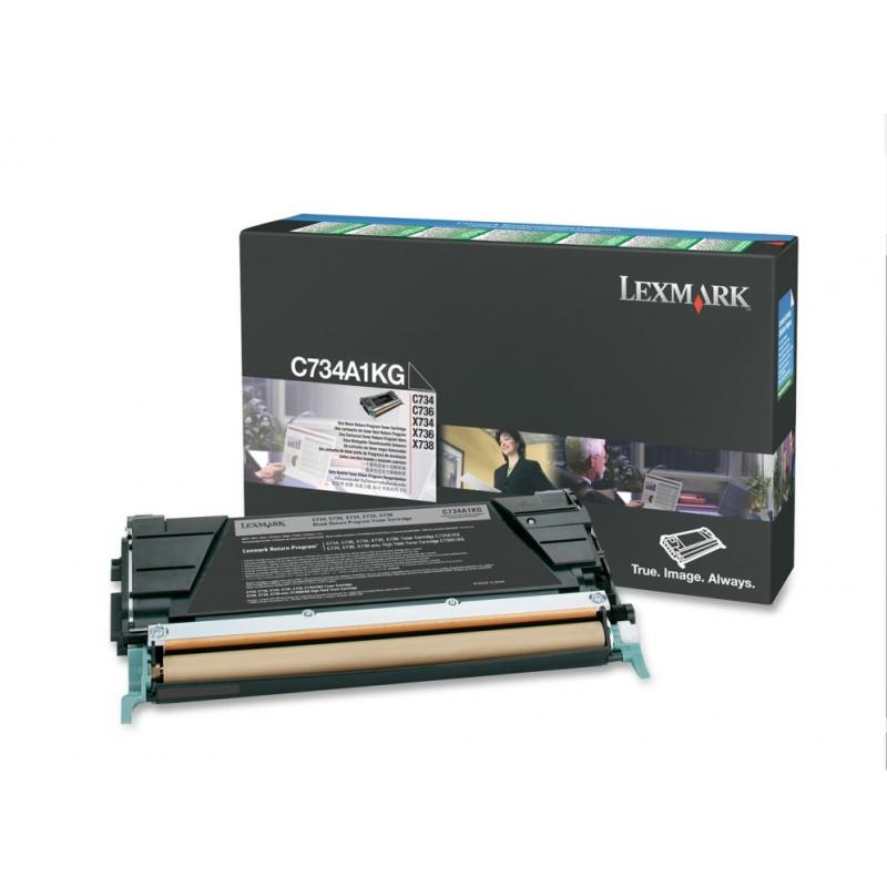 Lexmark Cartridge Black Schwarz (C734A1KG)