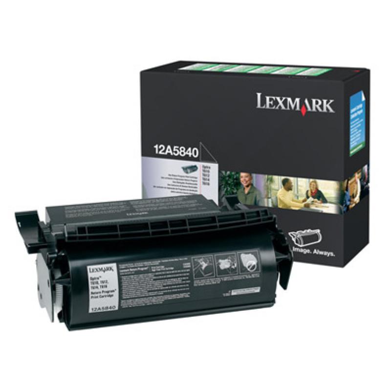 Lexmark Cartridge Black Schwarz Return 10k (12A5840)