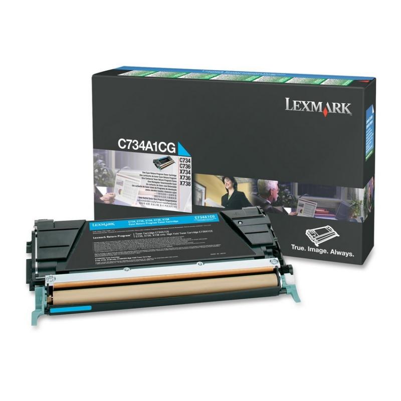 Lexmark Cartridge Cyan (C734A1CG)