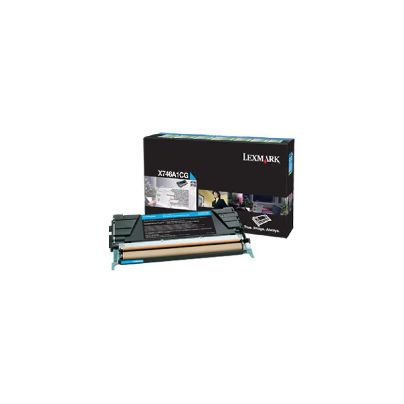 Lexmark Cartridge Cyan (X746A1CG)