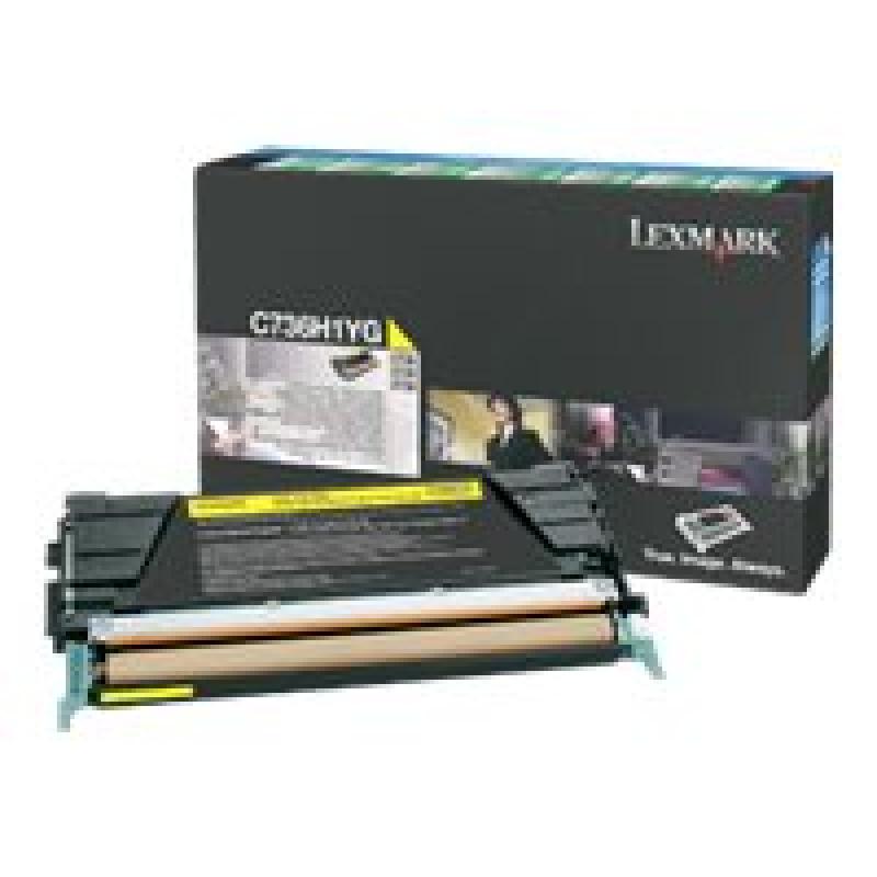 Lexmark Cartridge Yellow Gelb (C736H1YG)