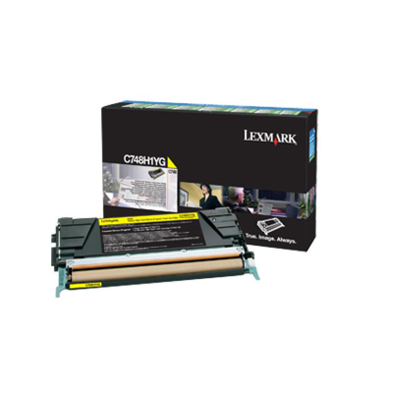 Lexmark Cartridge Yellow Gelb HC (C748H1YG)