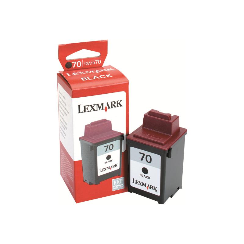 Lexmark Ink No 70hr Lexmark70hr Lexmark 70hr Black Schwarz (12AX970E)