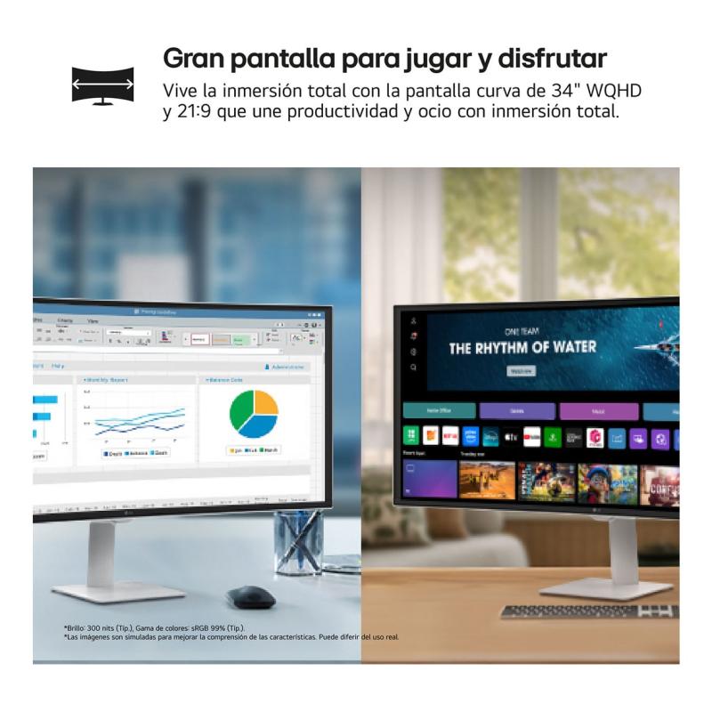 LG Monitor SMART 34U601SA-W 34U601SAW (34U601SA-W)