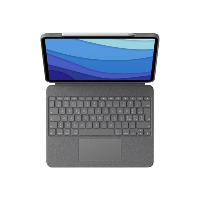 Logitech Combo Touch Tastatur und Foliohülle mit Trackpad DE (920-010142) (920010142)