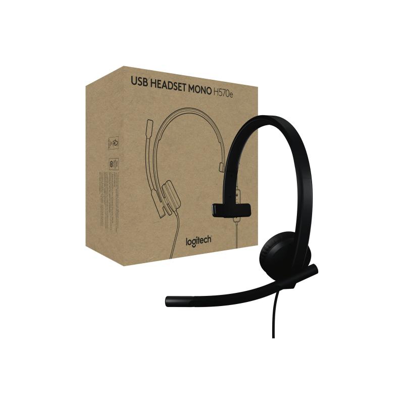 Logitech for business Headset H570e Teams Version Mono USB-A USBA (981-001426) (981001426)