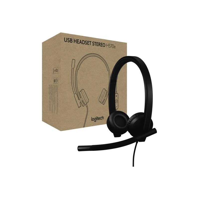 Logitech for business Headset H570e Teams Version Stereo USB-A USBA (981-001430) (981001430)