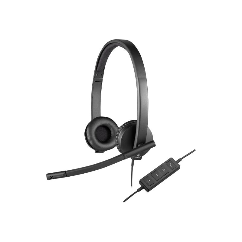 Logitech for business Headset H570e UC Version Stereo USB-A USBA (981-000575) (981000575)
