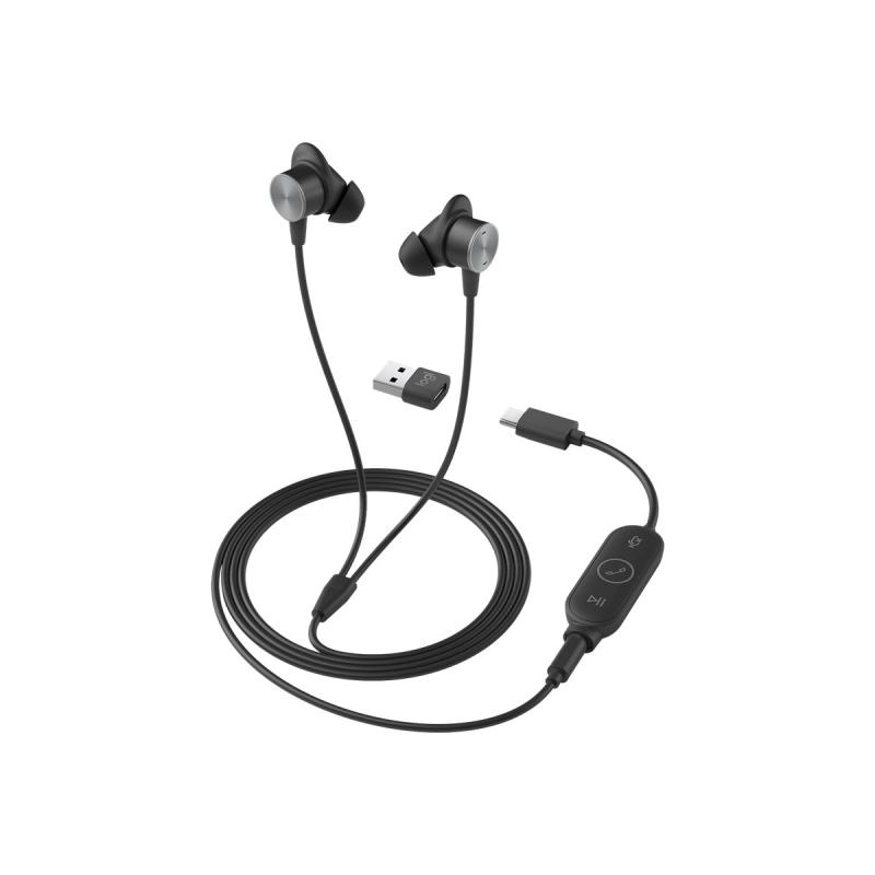 Logitech for business Headset inear Zone wired Earbuds teams Version (981-001009) (981001009)