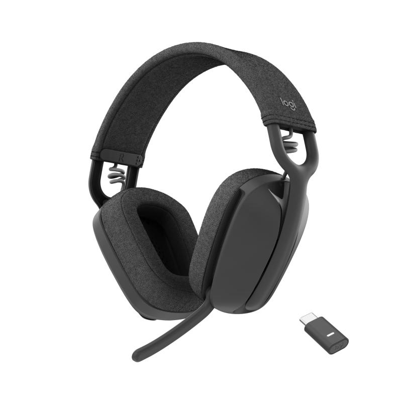 Logitech for business Headset Zone Vibe wireless graphite teams version with receiver (981-001157) (981001157)