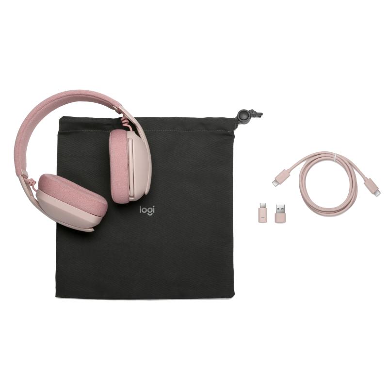 Logitech for business Headset Zone Vibe wireless rosa teams version with receiver (981-001176) (981001176)