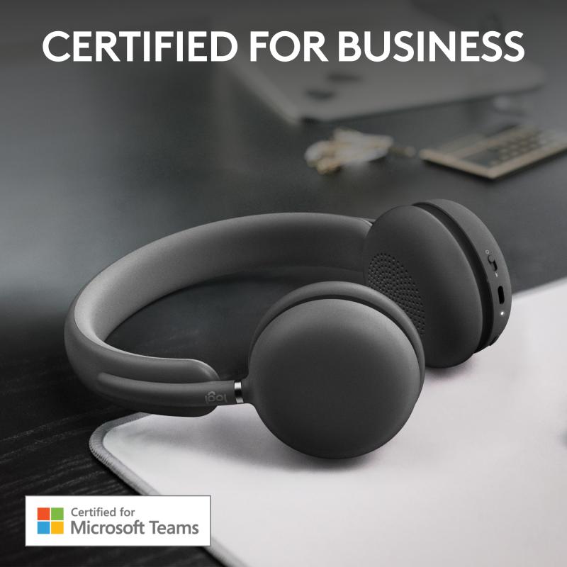 Logitech for business Headset Zone wireless 2 Teams version with receiver (981-001152) (981001152)