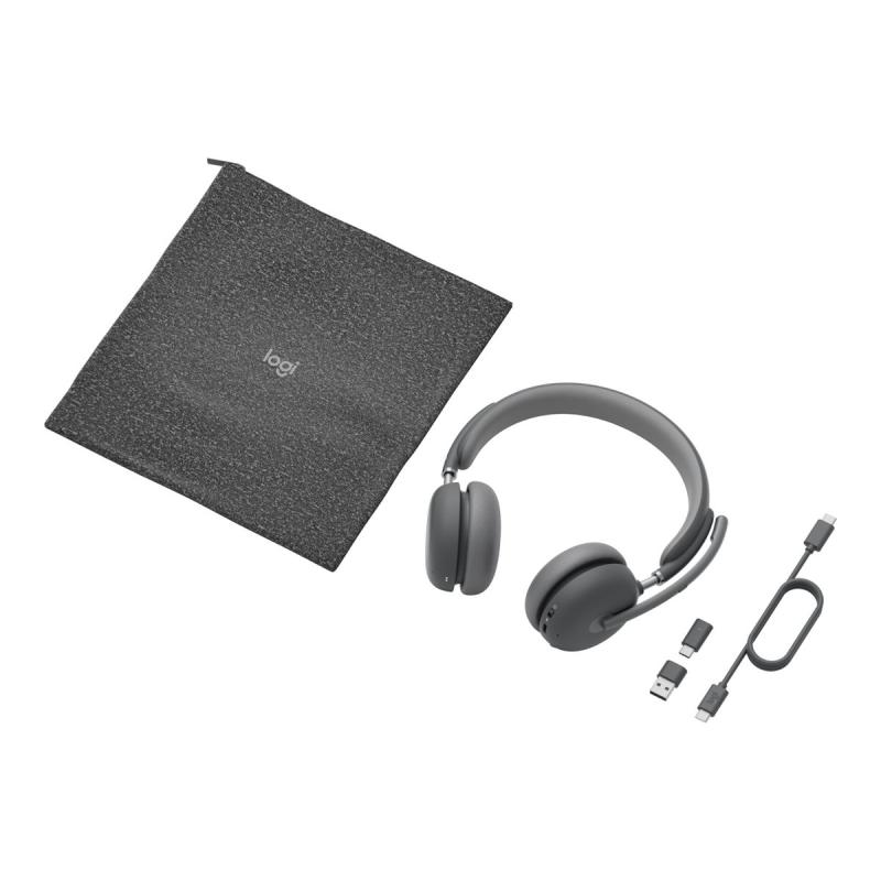 Logitech for business Headset Zone wireless 2 Teams version with receiver (981-001152) (981001152)