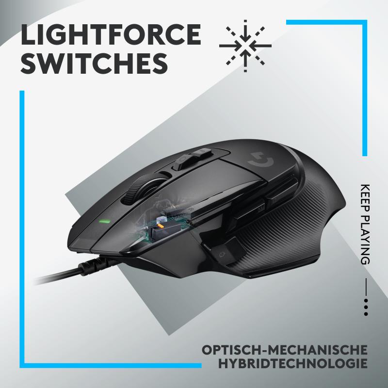 Logitech G G502 X Maus optisch (910-006138) (910006138)