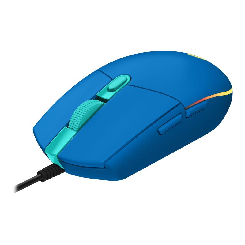 Logitech Gaming Mouse G203 Lightsync USB Blue (910-005798) (910005798)