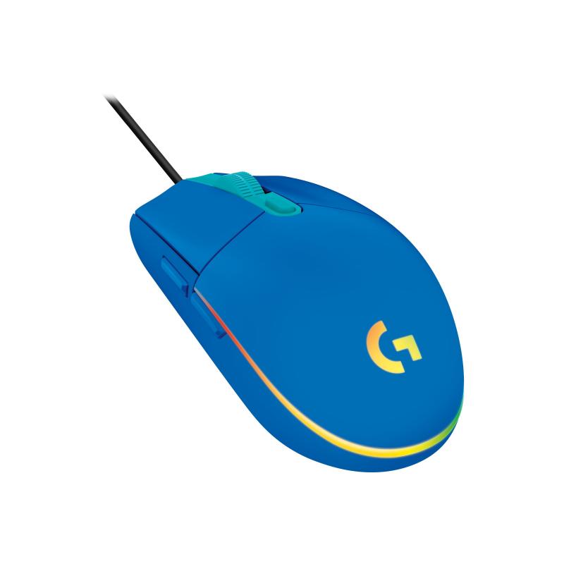 Logitech Gaming Mouse G203 Lightsync USB Blue (910-005798) (910005798)