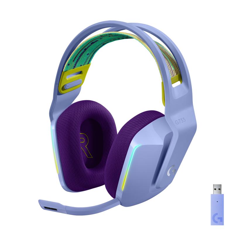 Logitech Headset G733 Lightspeed lila (981-000890) (981000890)
