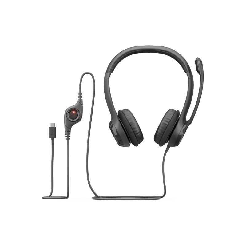 Logitech Headset H390 black Schwarz (981-001576) (981001576)