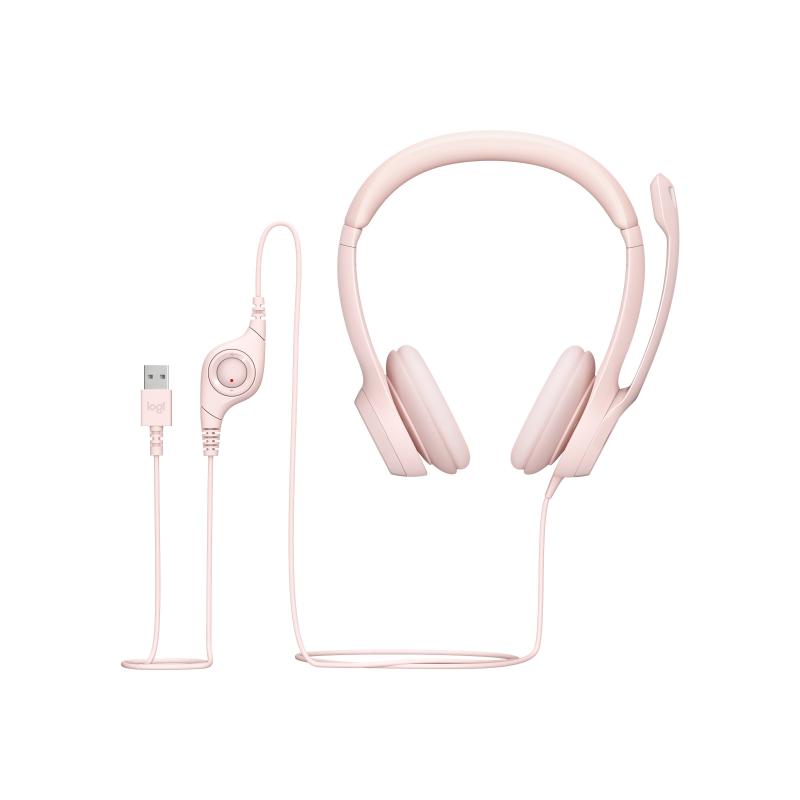 Logitech Headset H390 Rosa (981-001281) (981001281)