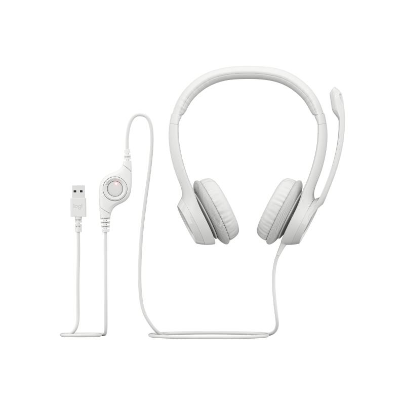Logitech Headset H390 white (981-001286) (981001286)