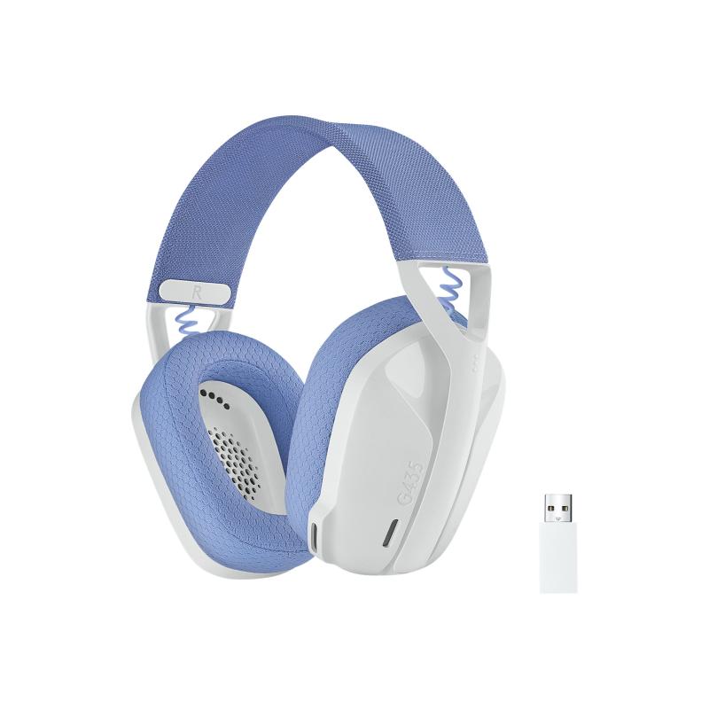 Logitech Headset Lightspeed G435 White (981-001074) (981001074)