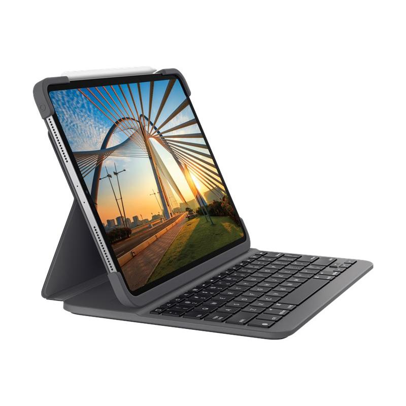 Logitech Keyboard-Dock KeyboardDock Slim Folio Pro for Apple iPad Pro 12,9" DE-Layout DELayout black Schwarz (920-009704) (920009704)