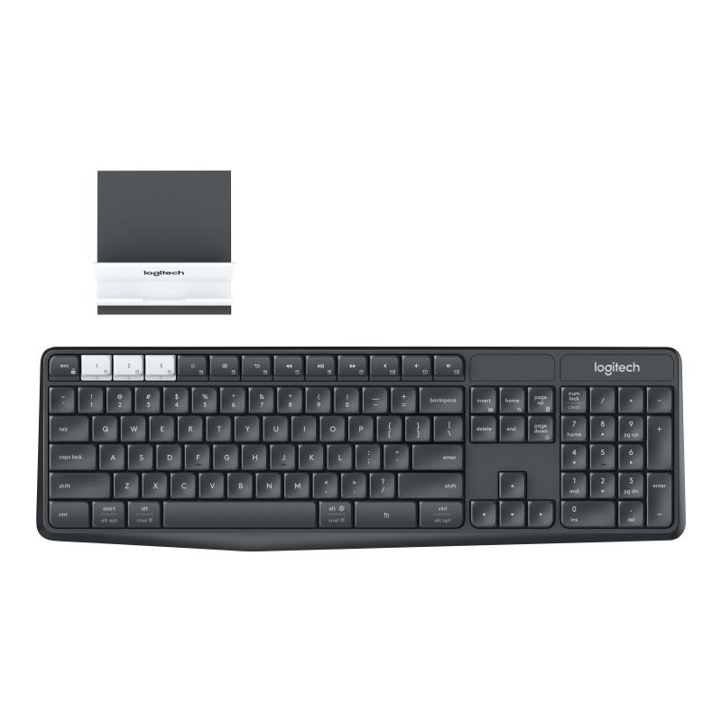 Logitech Keyboard K375s Multi-Device MultiDevice Wireless Bluetooth, 2 4 Logitech4 Logitech 4 GHz [DEU] QWERTZ (920-008168) (920008168)
