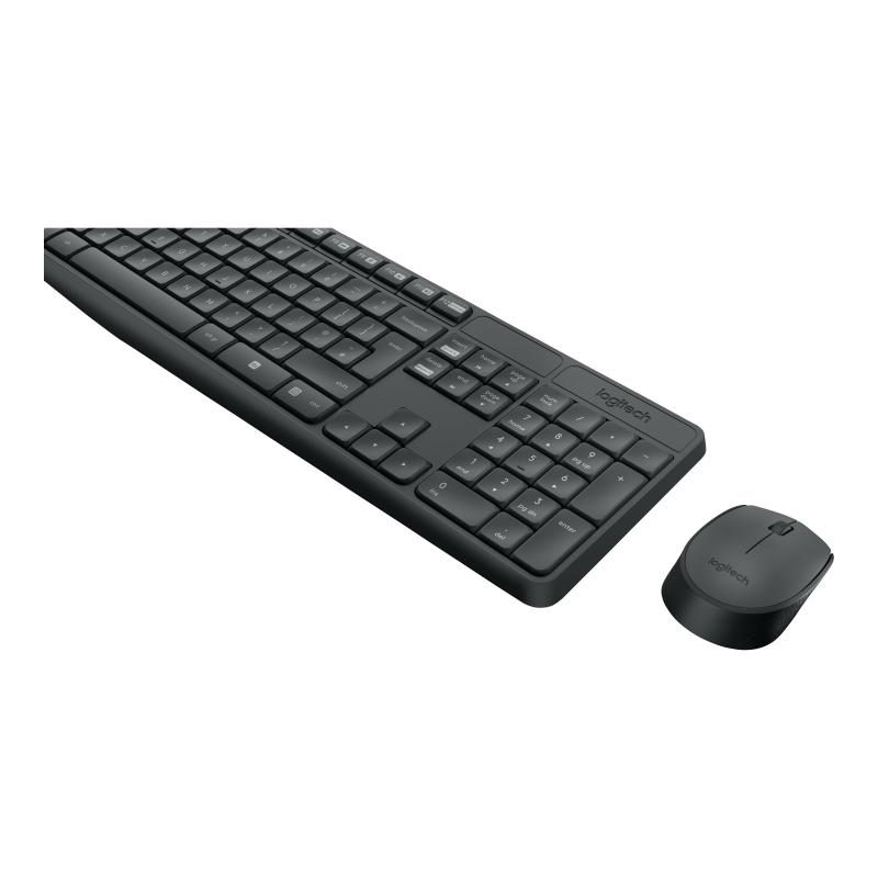 Logitech Keyboard-Mouse-Set KeyboardMouseSet MK235 wireless US-Layout USLayout (920-007931) (920007931)