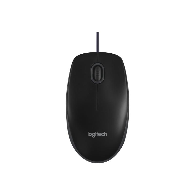 Logitech Mouse B100 USB black Schwarz (910-003357) (910003357)