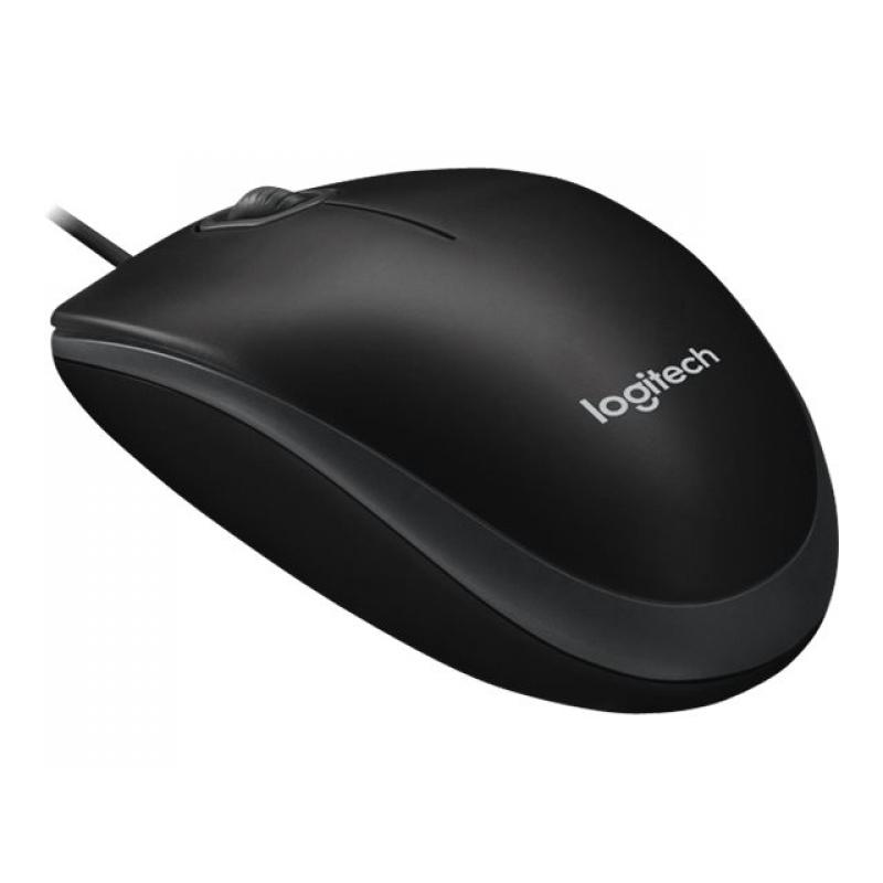 Logitech Mouse B100 USB black Schwarz (910-003357) (910003357)