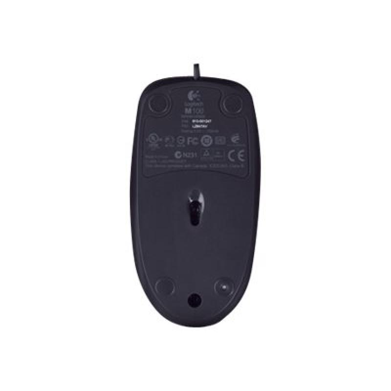 Logitech Mouse M100 Black Schwarz (910-005003) (910005003)