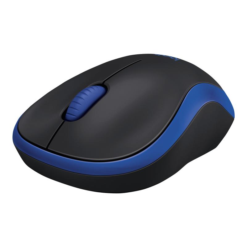 Logitech Mouse M185 Wireless black blue (910-002236) (910002236)