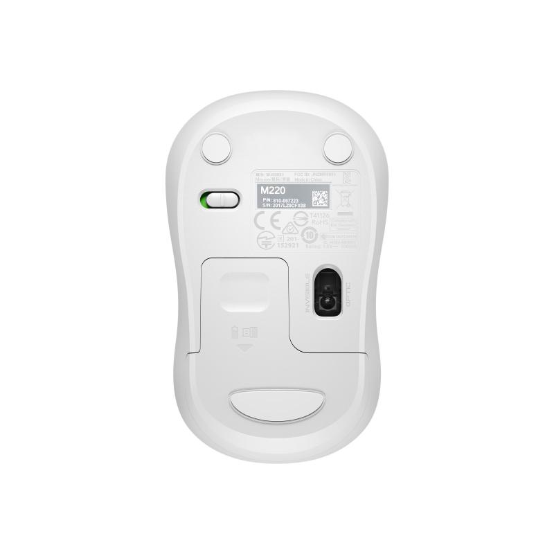 Logitech Mouse M220 Silent Wireless white (910-006128) (910006128)