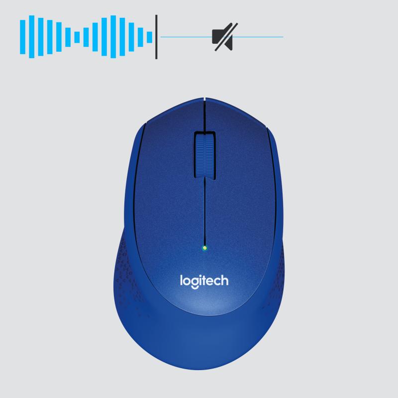 Logitech Mouse M330 Silent Plus Blue (910-004910) (910004910)