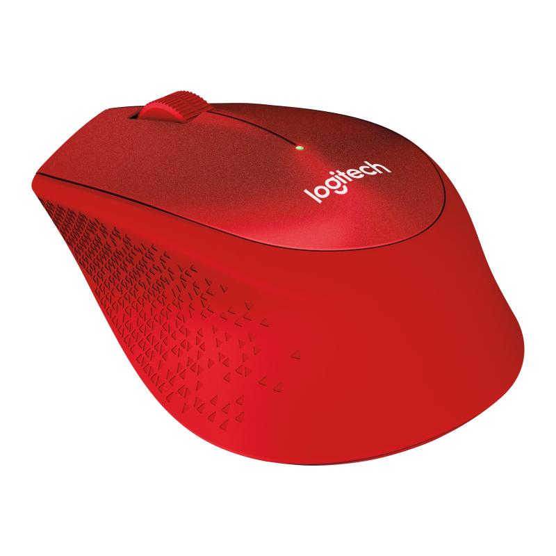 Logitech Mouse M330 Silent Plus Wireless red (910-004911) (910004911)