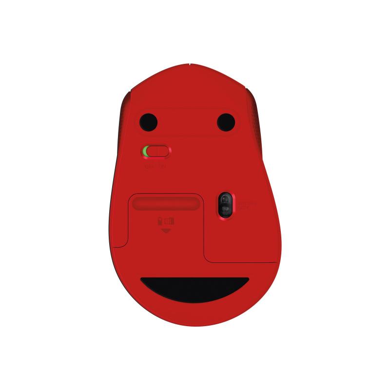 Logitech Mouse M330 Silent Plus Wireless red (910-004911) (910004911)