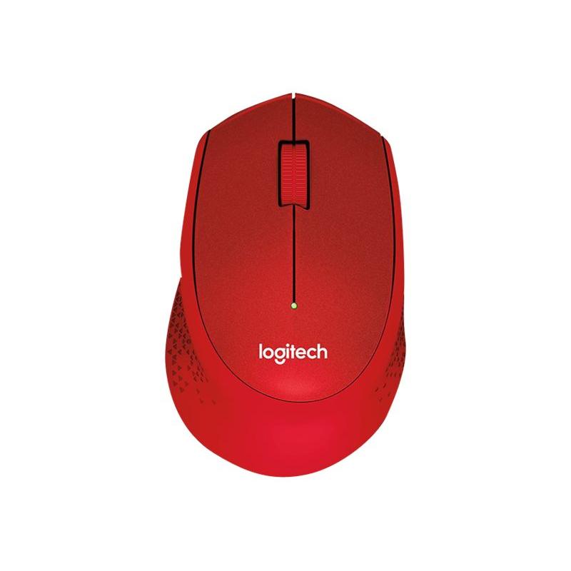 Logitech Mouse M330 Silent Plus Wireless red (910-004911) (910004911)