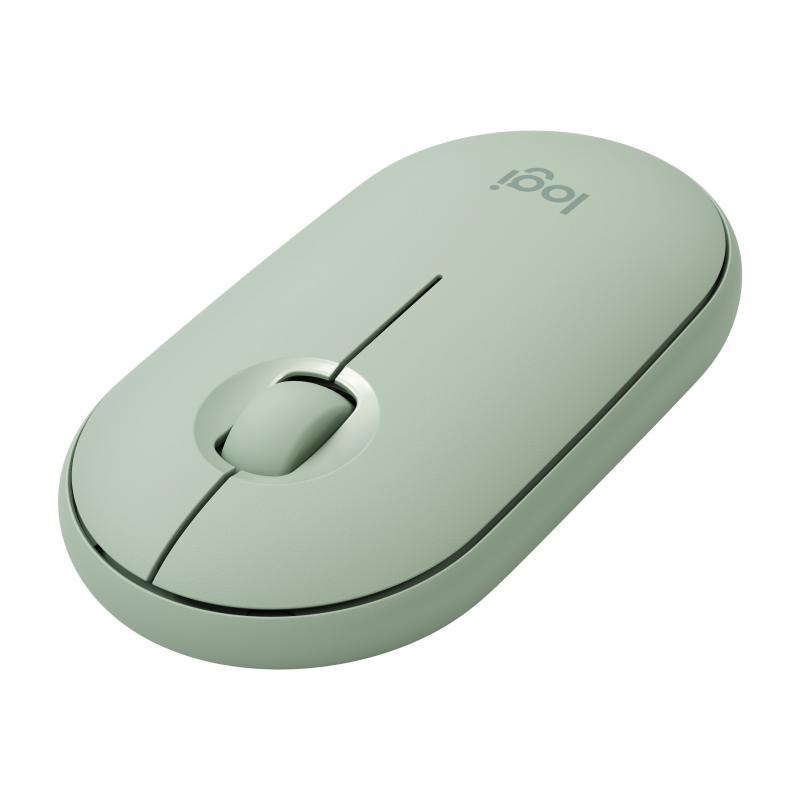 Logitech Mouse Pebble M350 Wireless light-green lightgreen (910-005720) (910005720)