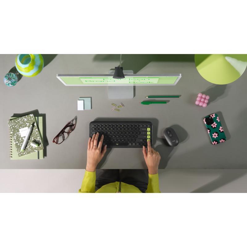 Logitech POP Icon Combo Tastatur-und-Maus-Set TastaturundMausSet DE (920-013106) (920013106)