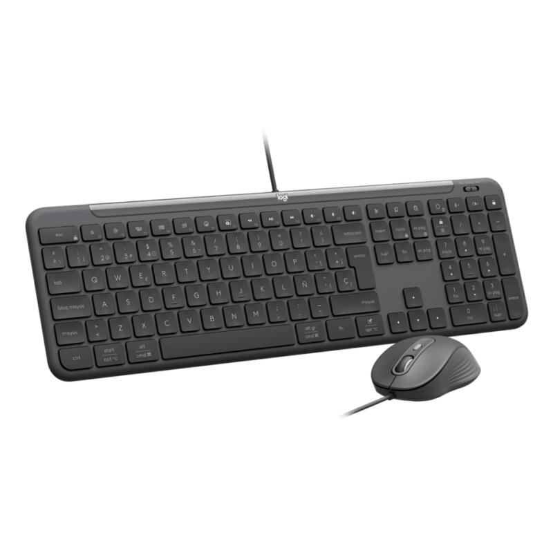 Logitech Signature Slim Wired Combo MK620 US black Schwarz (920-013349) (920013349)