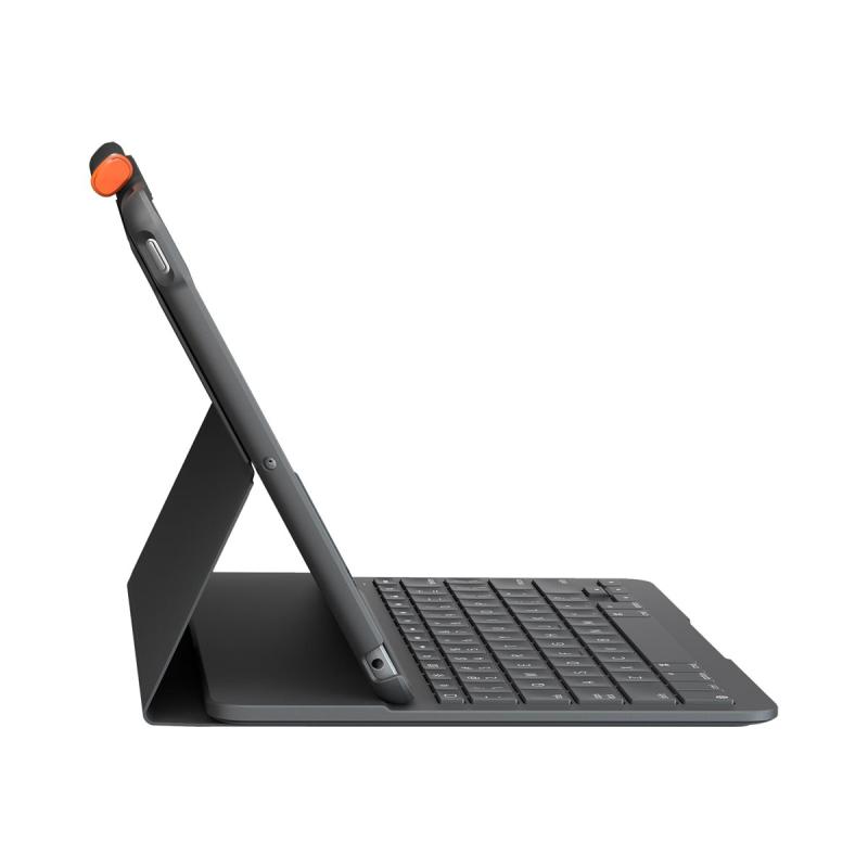 Logitech Slim Folio Tastatur und Foliohülle kabellos Bluetooth DE (920-009474) (920009474)