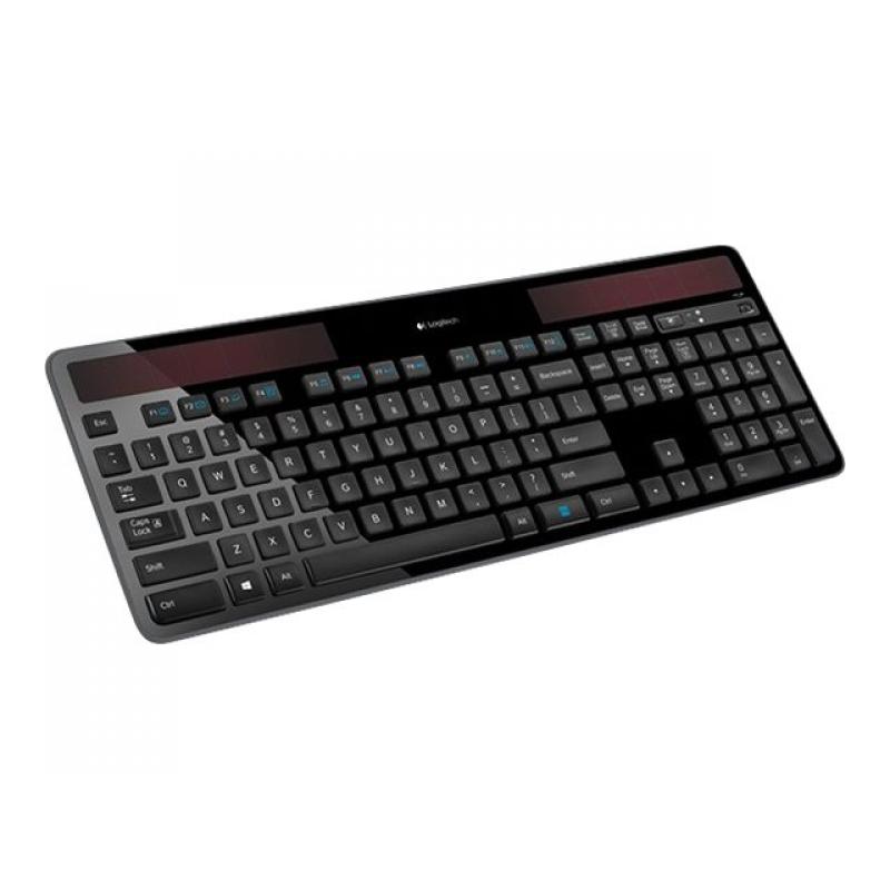 Logitech Solar Keyboard K750 Wireless DE-Layout DELayout black Schwarz (920-002915) (920002915)