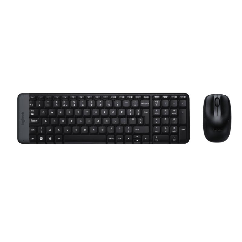 Logitech Wireless Combo MK220 Tastatur-und-Maus-Set TastaturundMausSet US (920-003161) (920003161)
