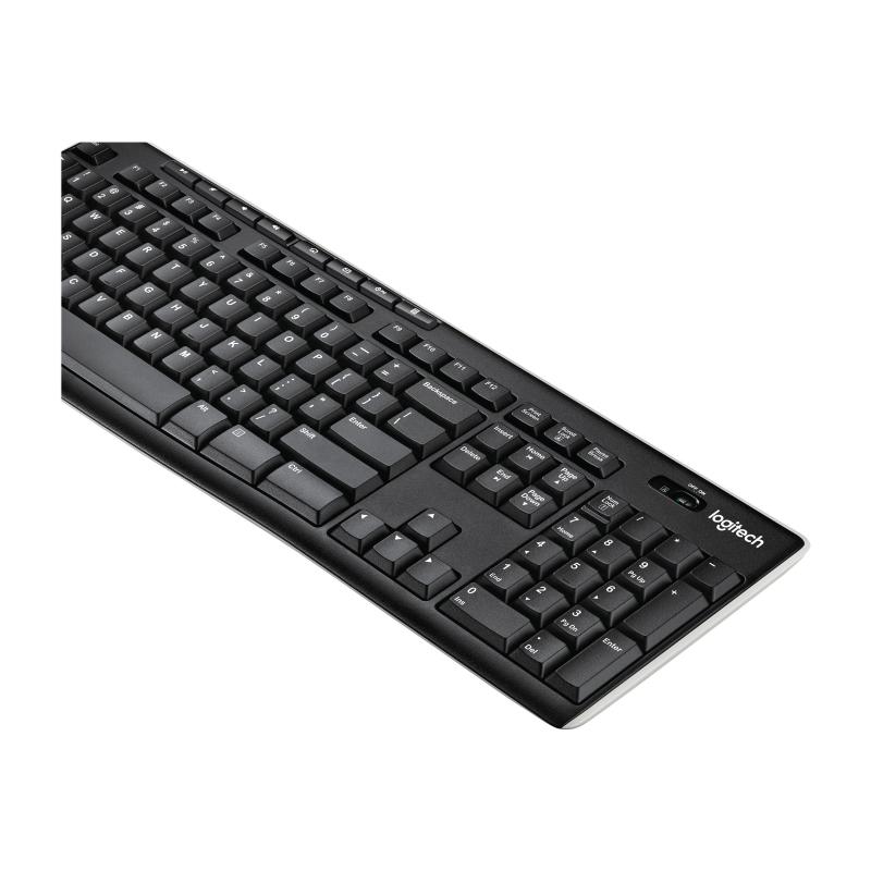 Logitech Wireless Keyboard K270 black Schwarz US (920-003738) (920003738)