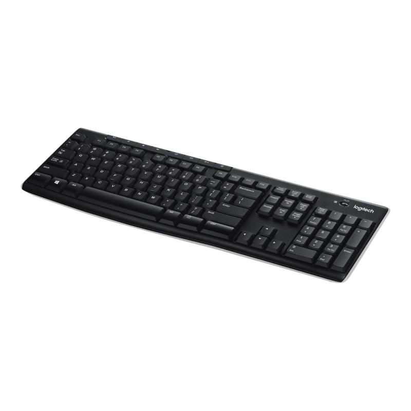 Logitech Wireless Keyboard K270 black Schwarz US (920-003738) (920003738)