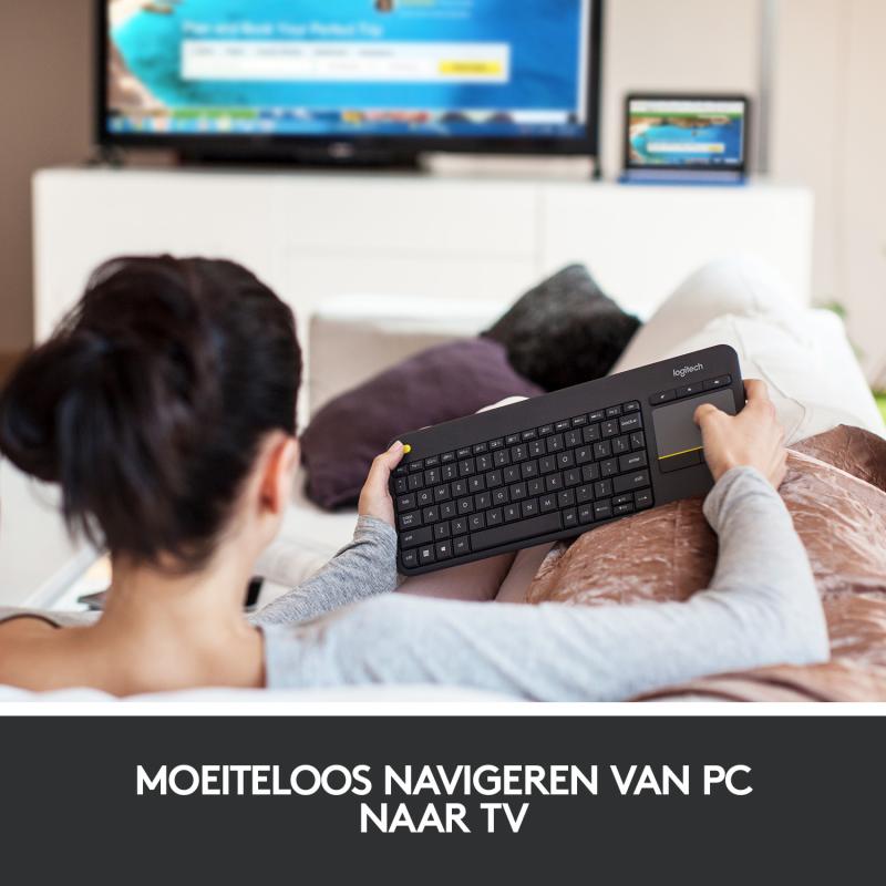 Logitech Wireless Touch Keyboard K400 Plus US -Tastatur Tastatur (920-007145) (920007145)